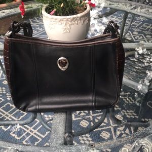 Brighton vintage black and brown leather purse.